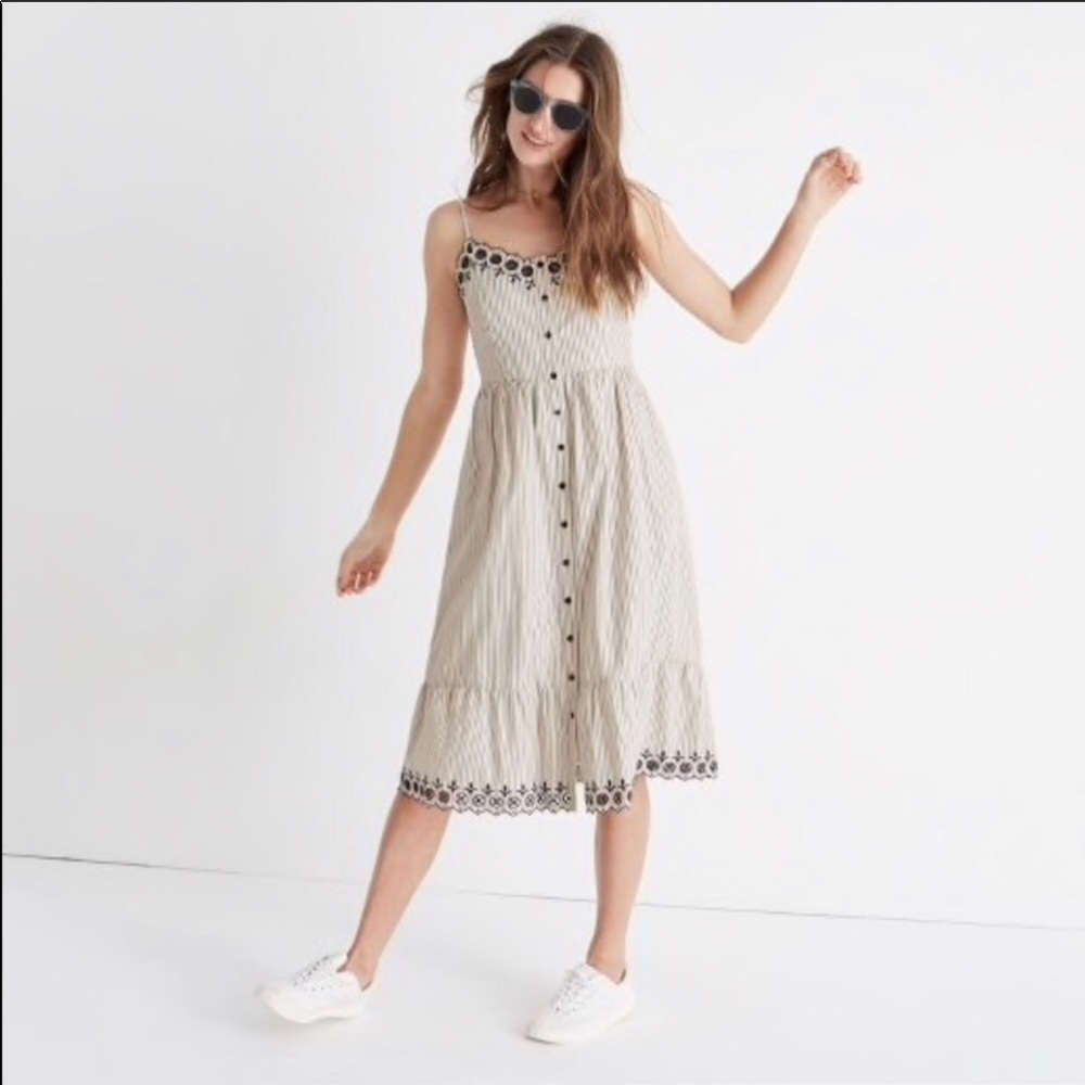 Madewell Embroidered Jardin Dress